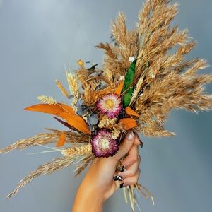 ✨ JEWEL COLLECTION ✨ Boho Dried Pampas Grass & Floral Bouquet Fall Arrangement